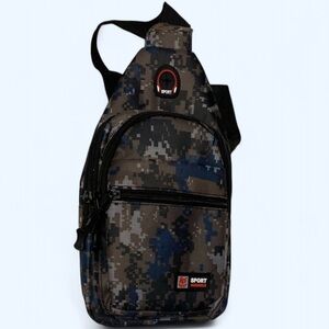 Crossbody Sports Black and Brown Backpack Durable and Stylish